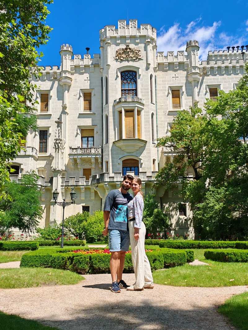 Zadná záhrada zámku Hluboká