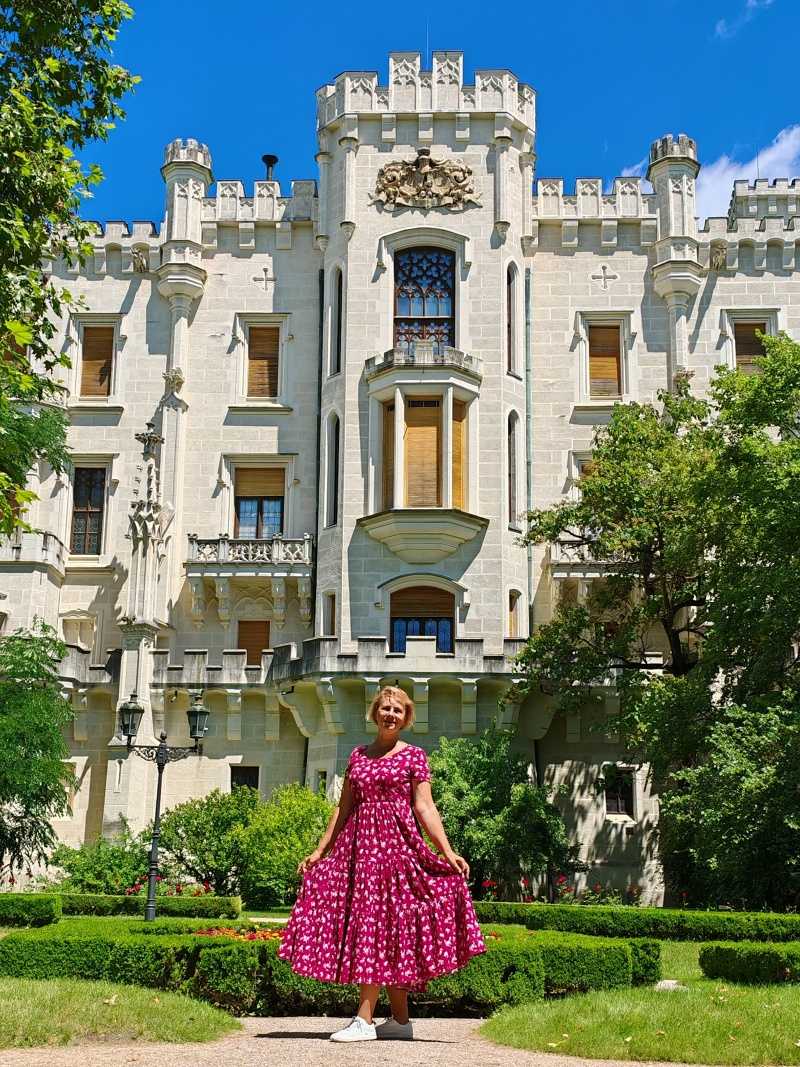 Zadná záhrada zámku Hluboká