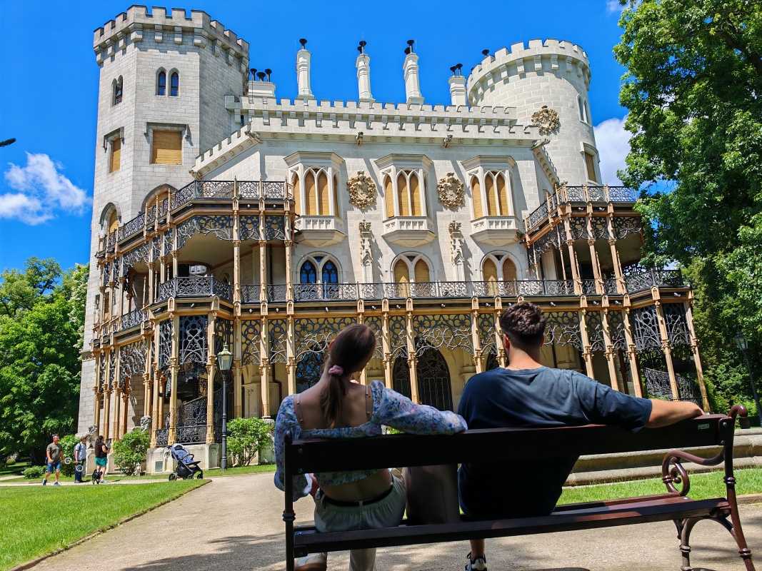 Zadná záhrada zámku Hluboká