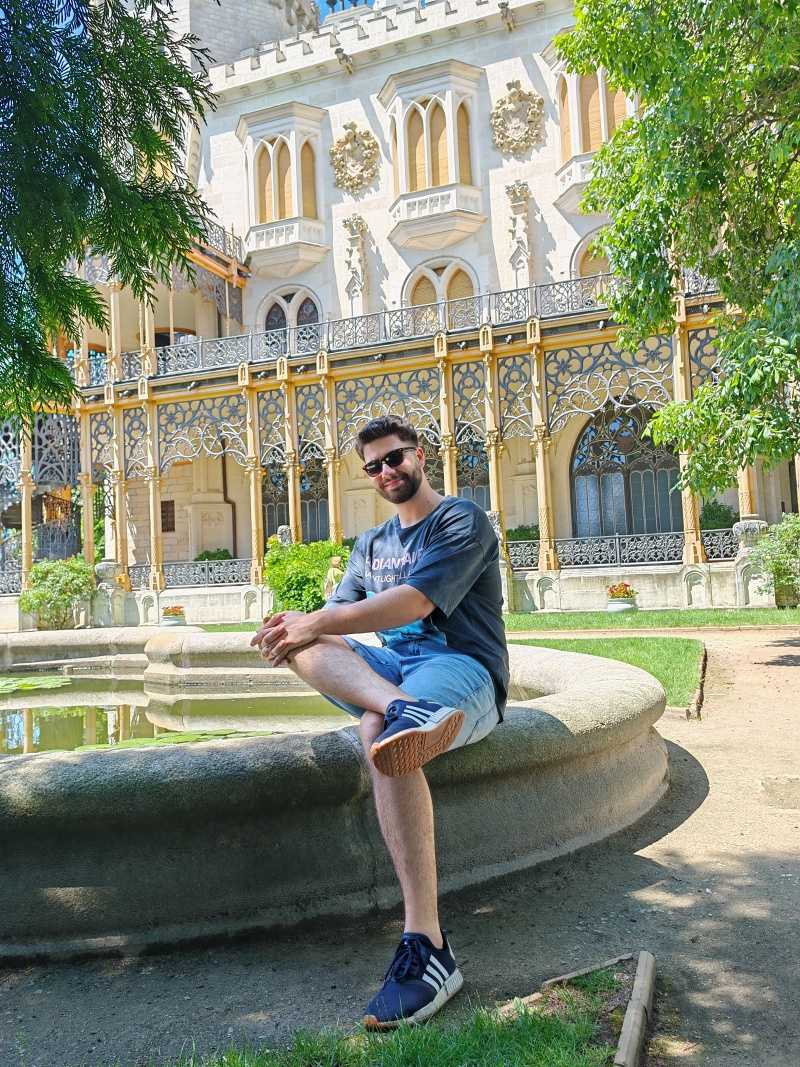 Zadná záhrada zámku Hluboká