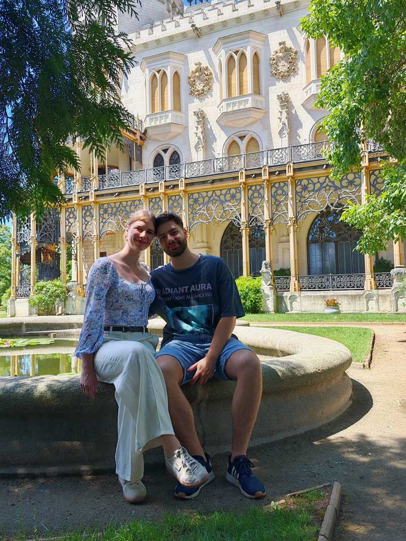 Zadná záhrada zámku Hluboká