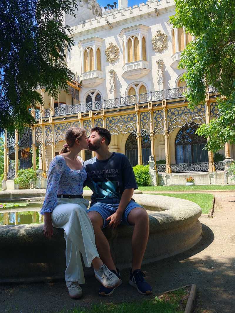 Zadná záhrada zámku Hluboká