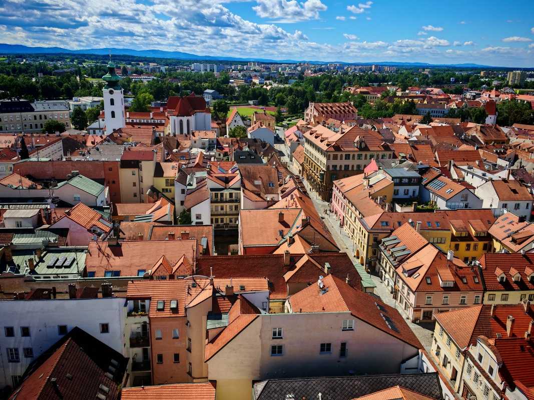České Budějovice, Čierna veža, výhľad