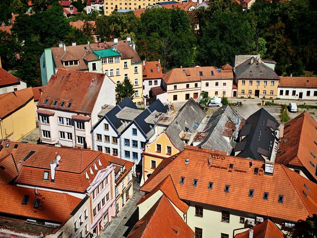 České Budějovice, Čierna veža, výhľad