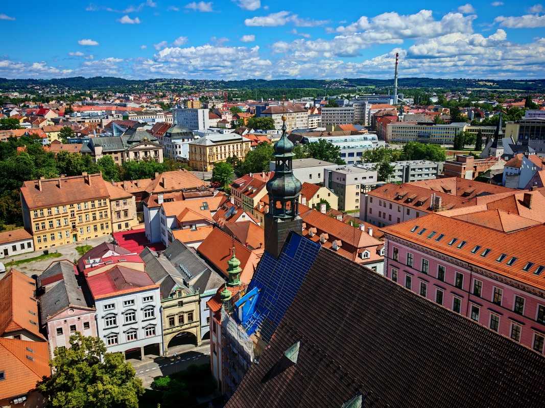 České Budějovice, Čierna veža, výhľad