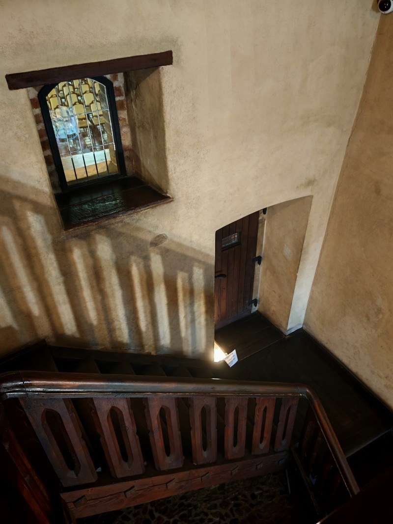 Betlémska kaplnka, schody z bytu k balkóniku