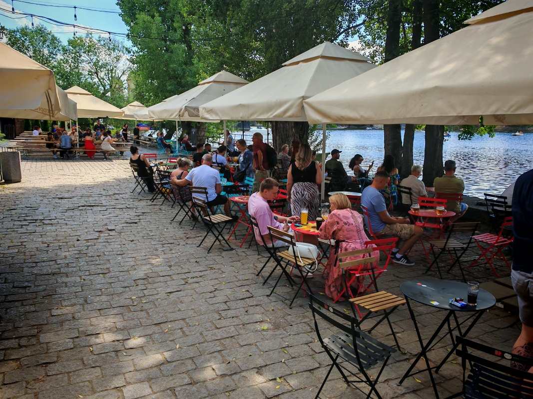 Čapadlo - letná pivná záhradu