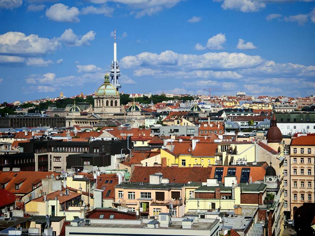 Veža Novomestskej radnice, Národní muzeum a Žižkovská veža