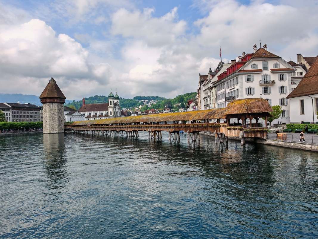 Kaplnkový most z mosta Seebrücke