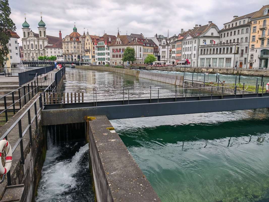 Malá hydroelektráreň na rieke Reuss