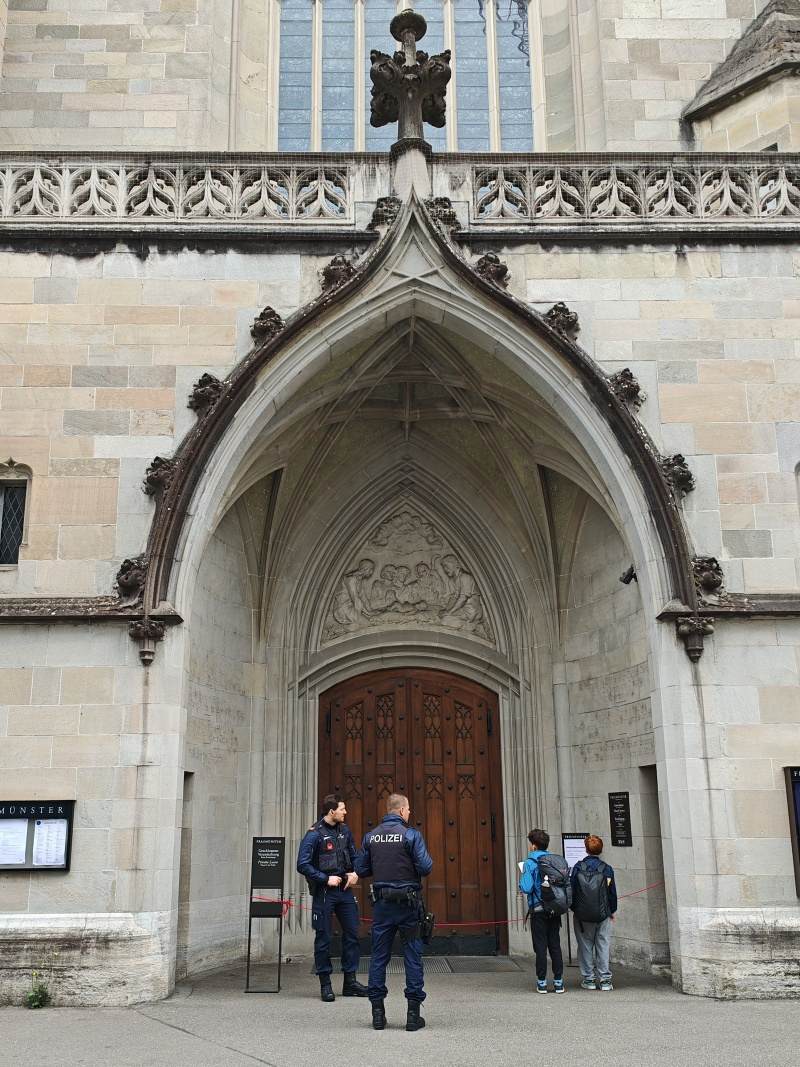 Fraumünster - vstup zatvorený