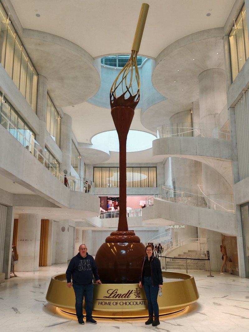 Lindt Home of Chocolate - čokoládová fontána