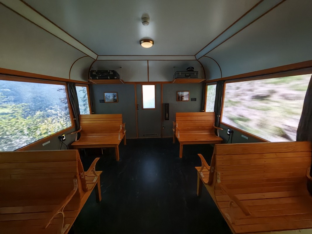 Landesmuseum - detský kútik, vlak