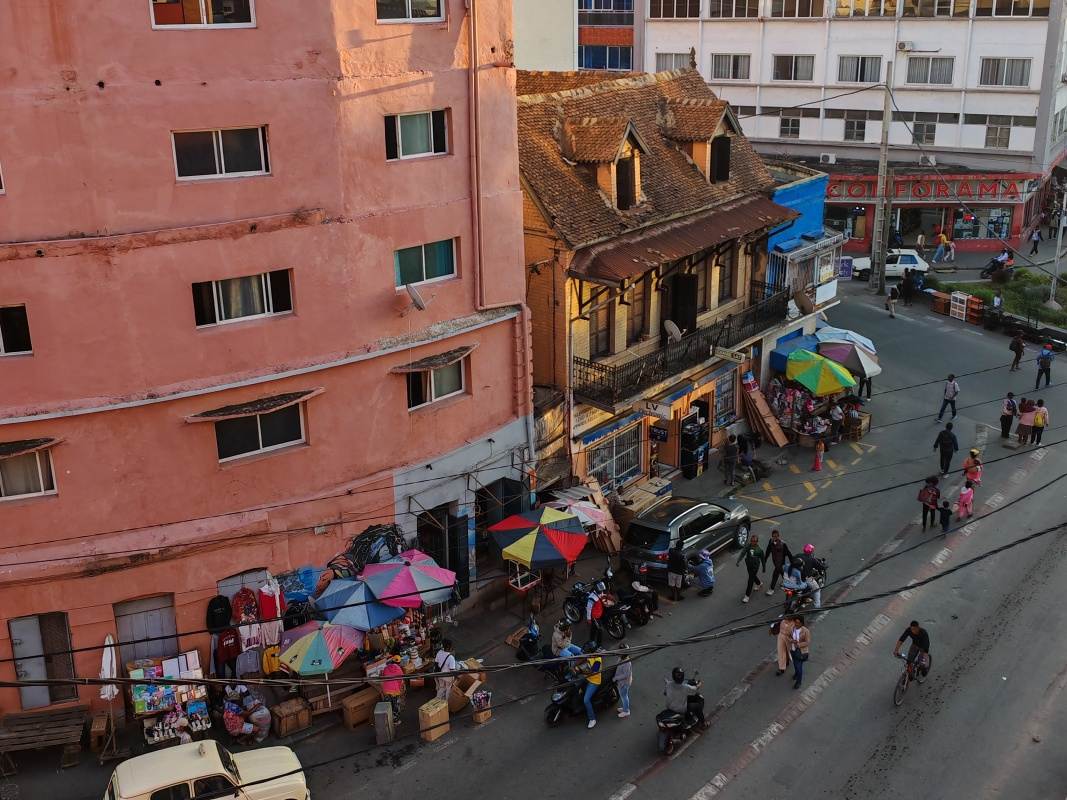 Výhľad zo Sole hotela v Antananarive