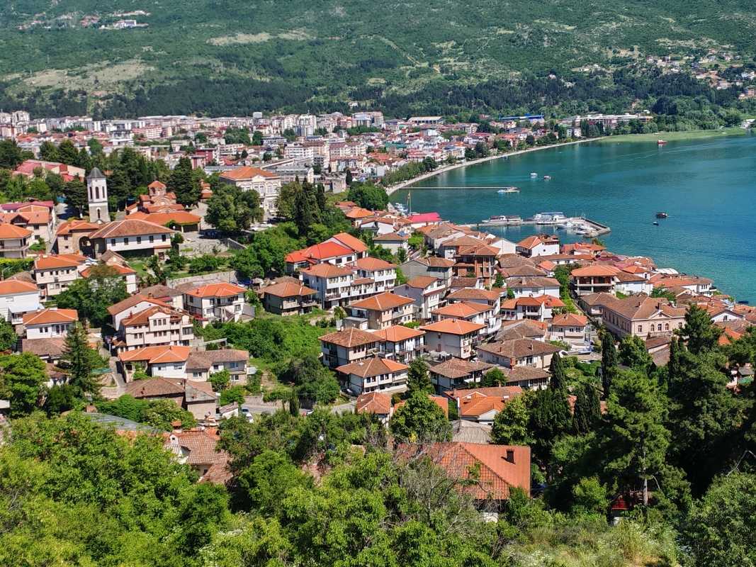 Výhľad na starý Ohrid