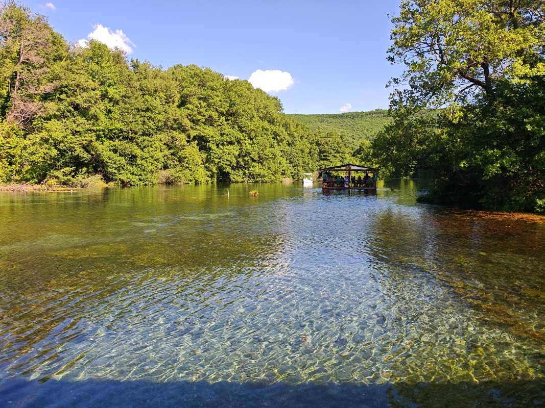 Reštaurácia na Ostrove, výhľad na Čierny Drin