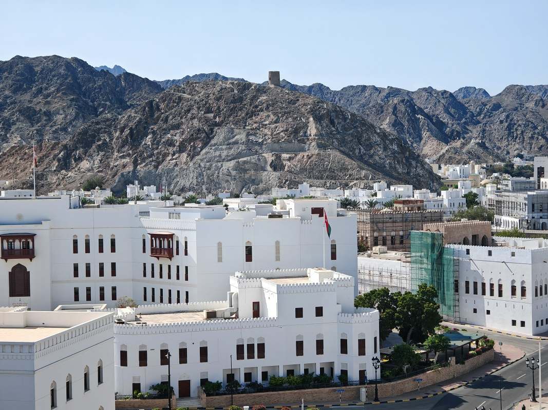 Al Mirani - výhľad na Starý Muscat