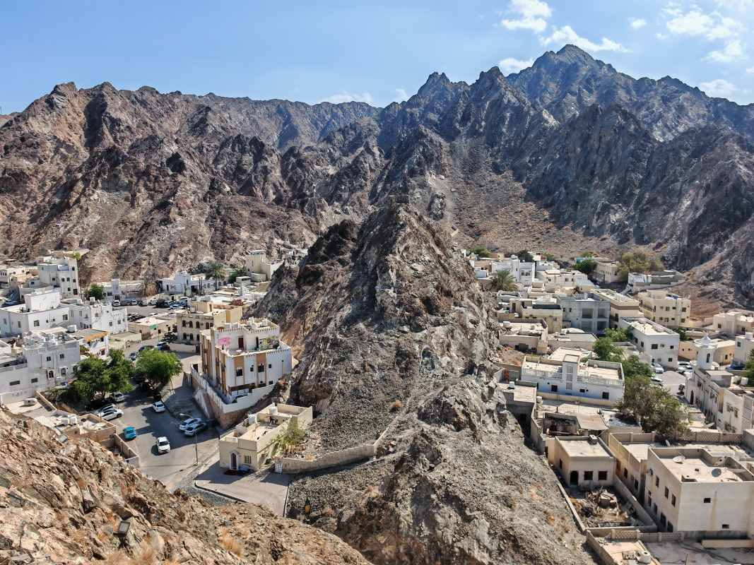 Mutrah Fort, výhľad na Mutrah