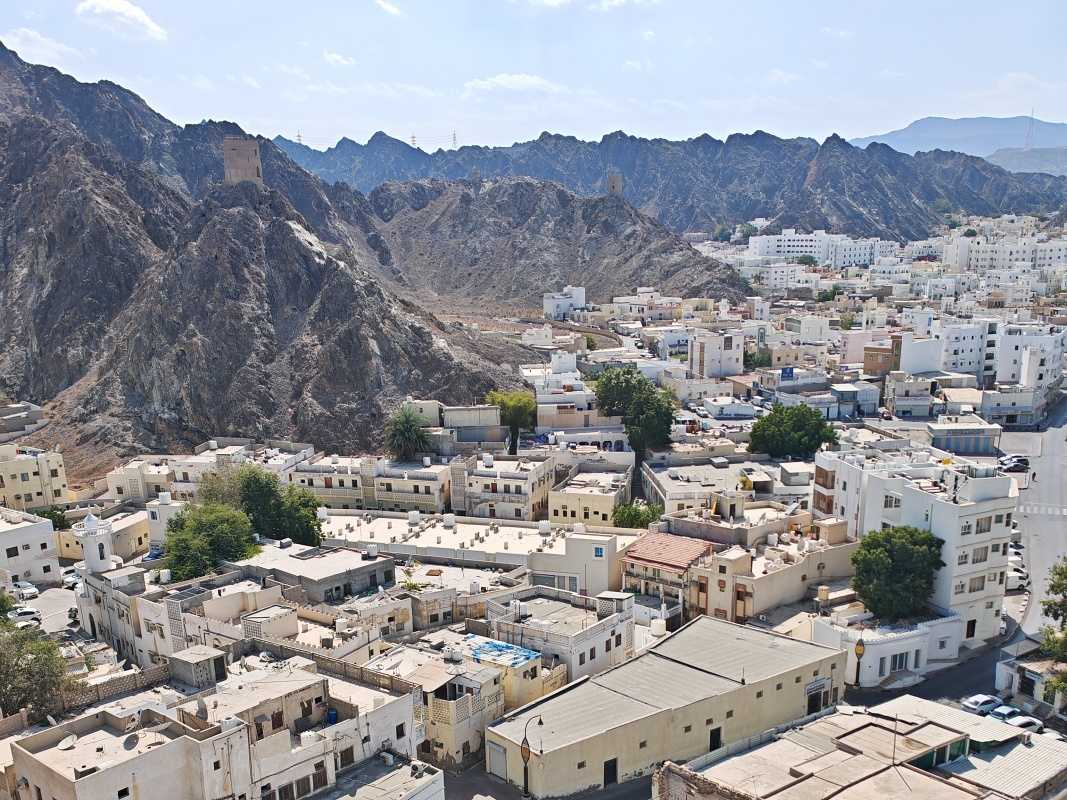Mutrah Fort, výhľad na Mutrah