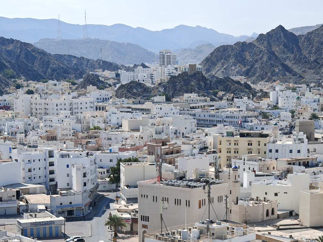 Mutrah Fort, výhľad na Mutrah