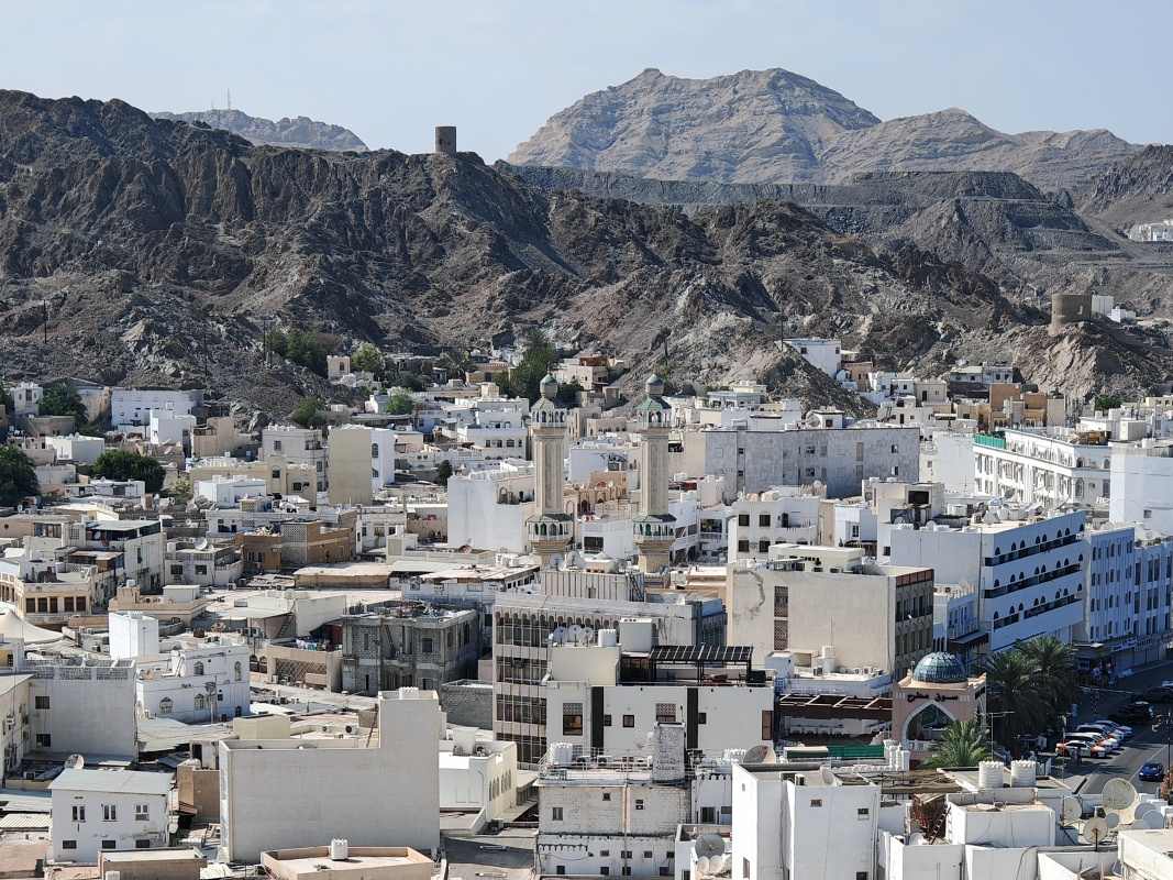 Mutrah Fort, výhľad na Mutrah