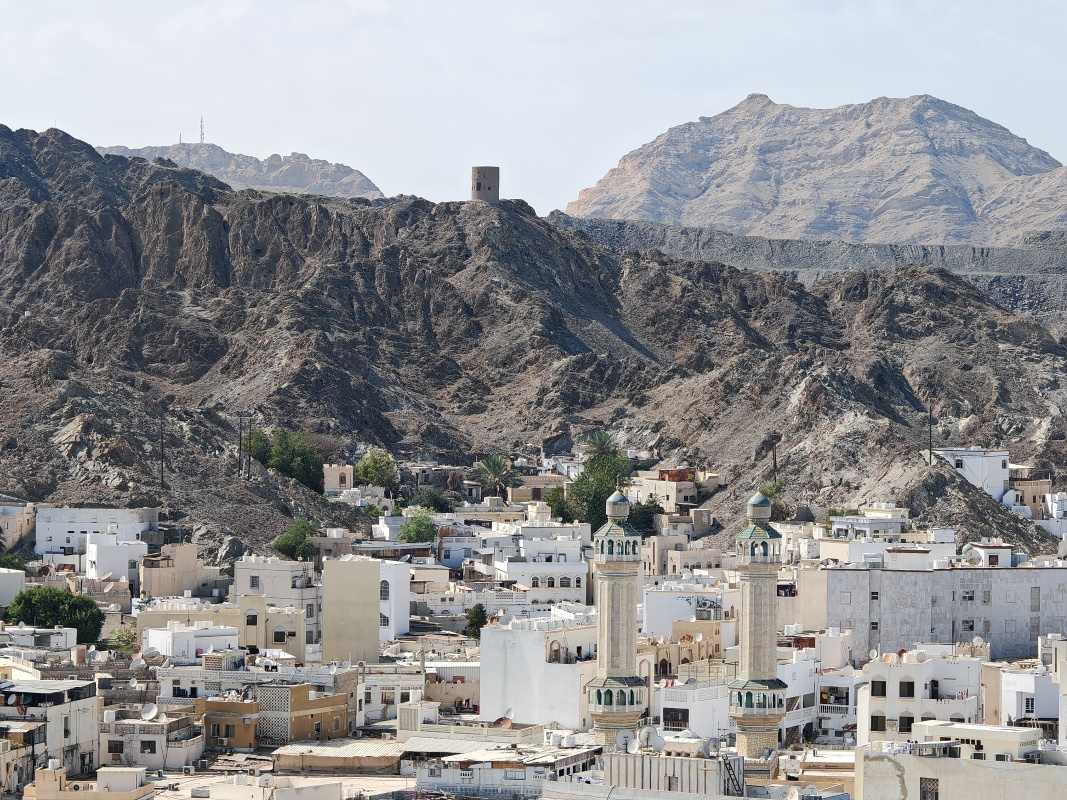 Mutrah Fort, výhľad na Mutrah