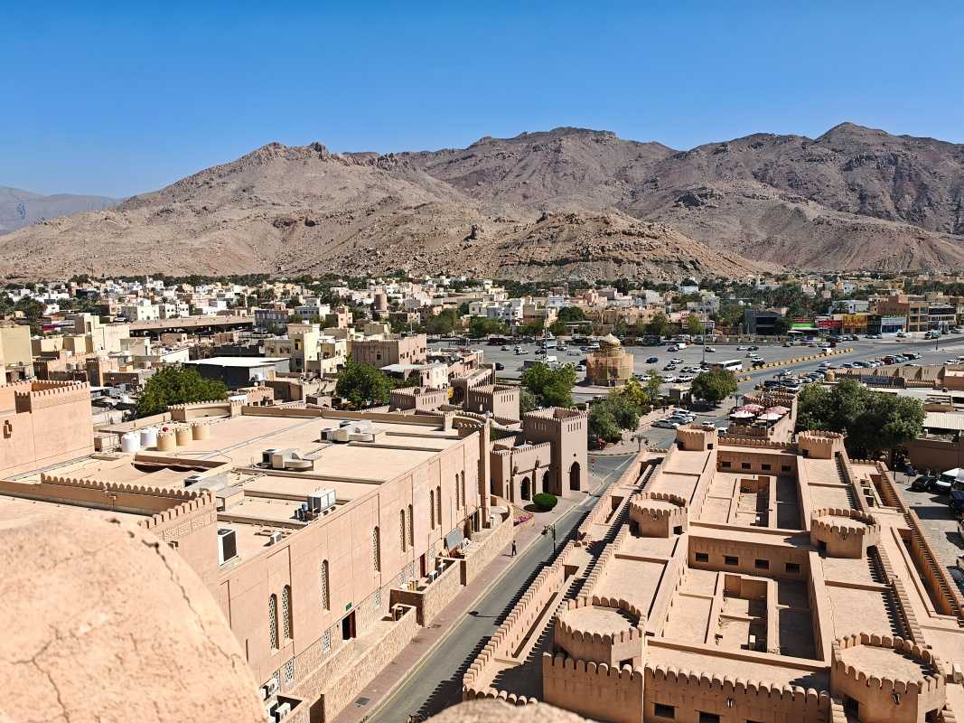 Nizwa Fort, výhľad z veže