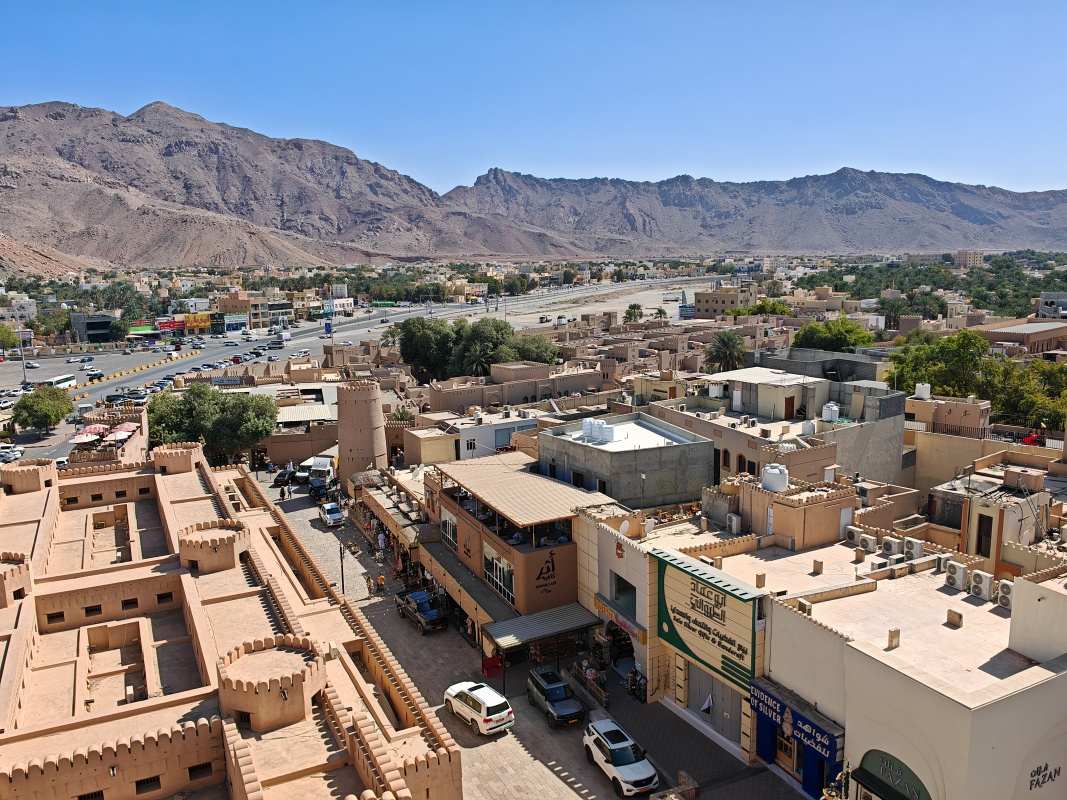 Nizwa Fort, výhľad z veže