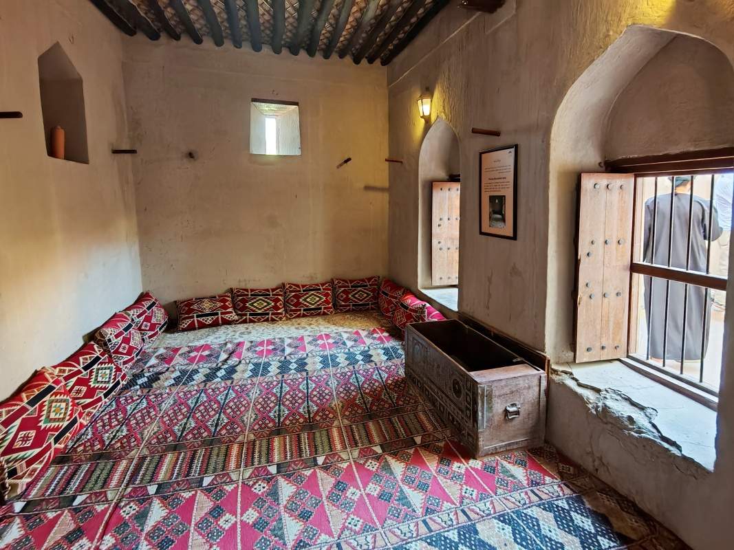 Nizwa Fort, súkromná izba na rozhovory imáma