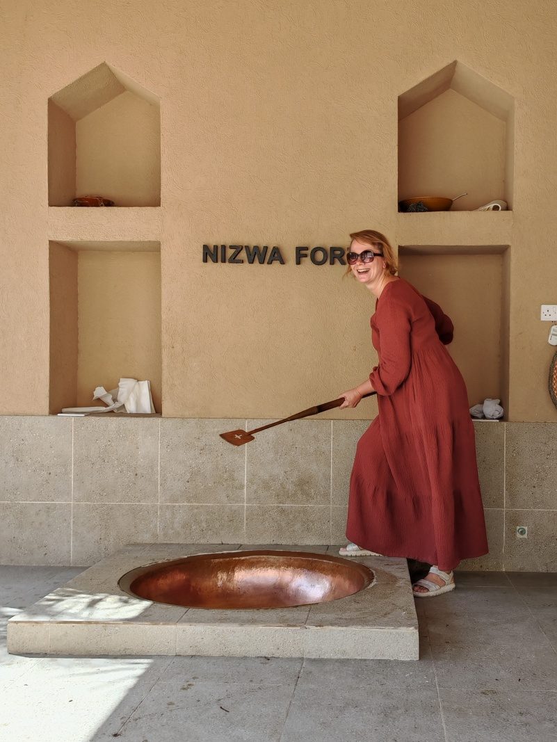 Nizwa Fort, varím ománsku halwu :D