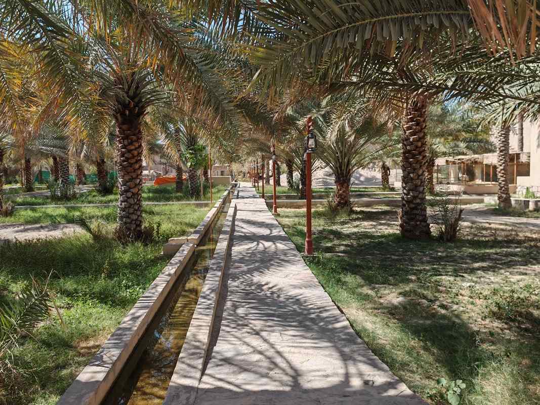 Nizwa Fort, záhrada