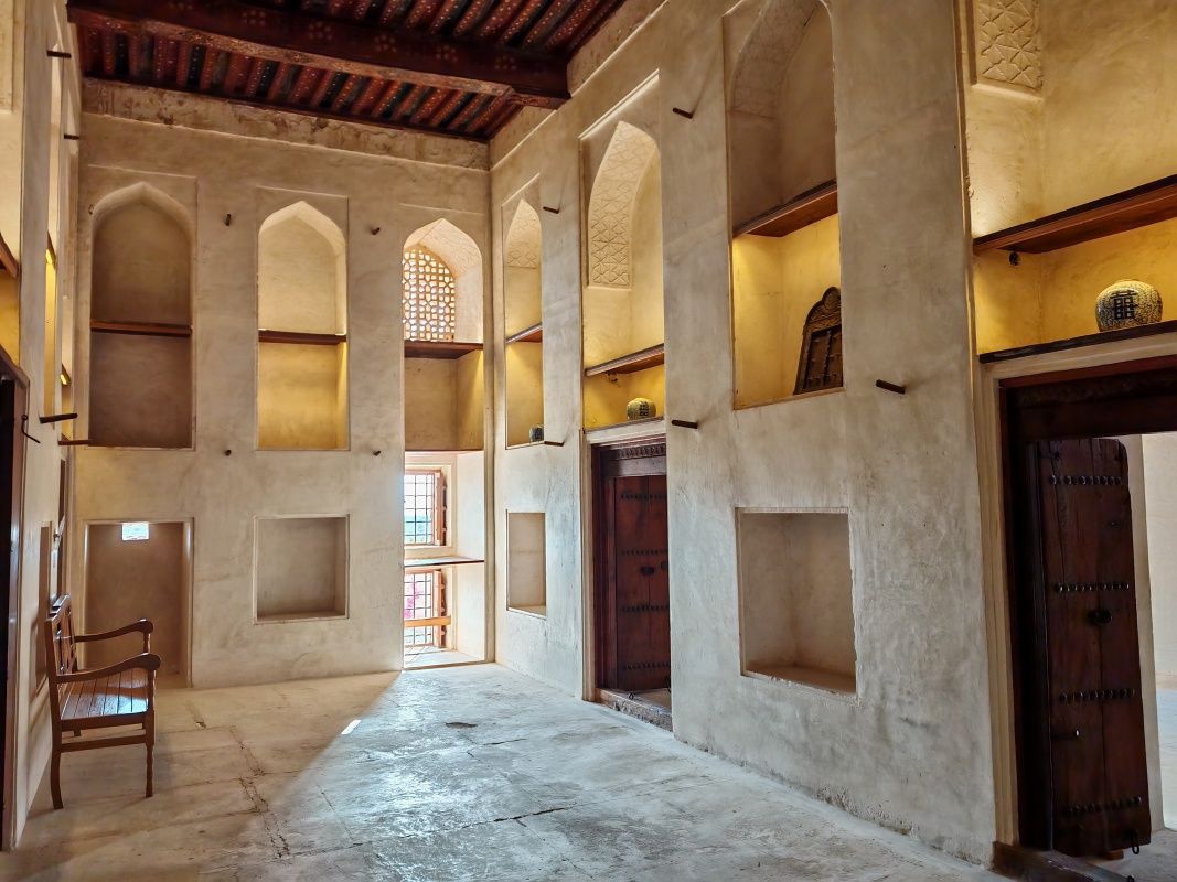 Jabreen Castle, imámove apartmány, majlis (madžlis) izba, na náboženské stretnutia