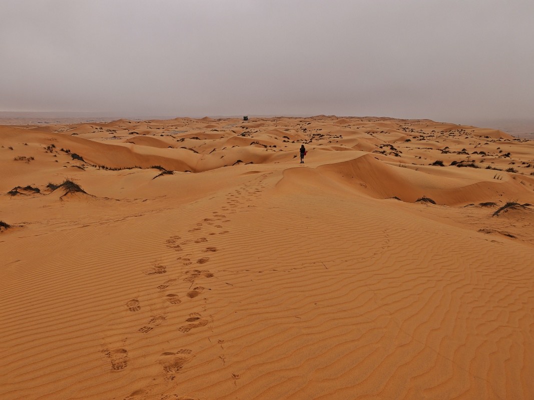 8:15, Na dune ... Mirka je prieskumník :)