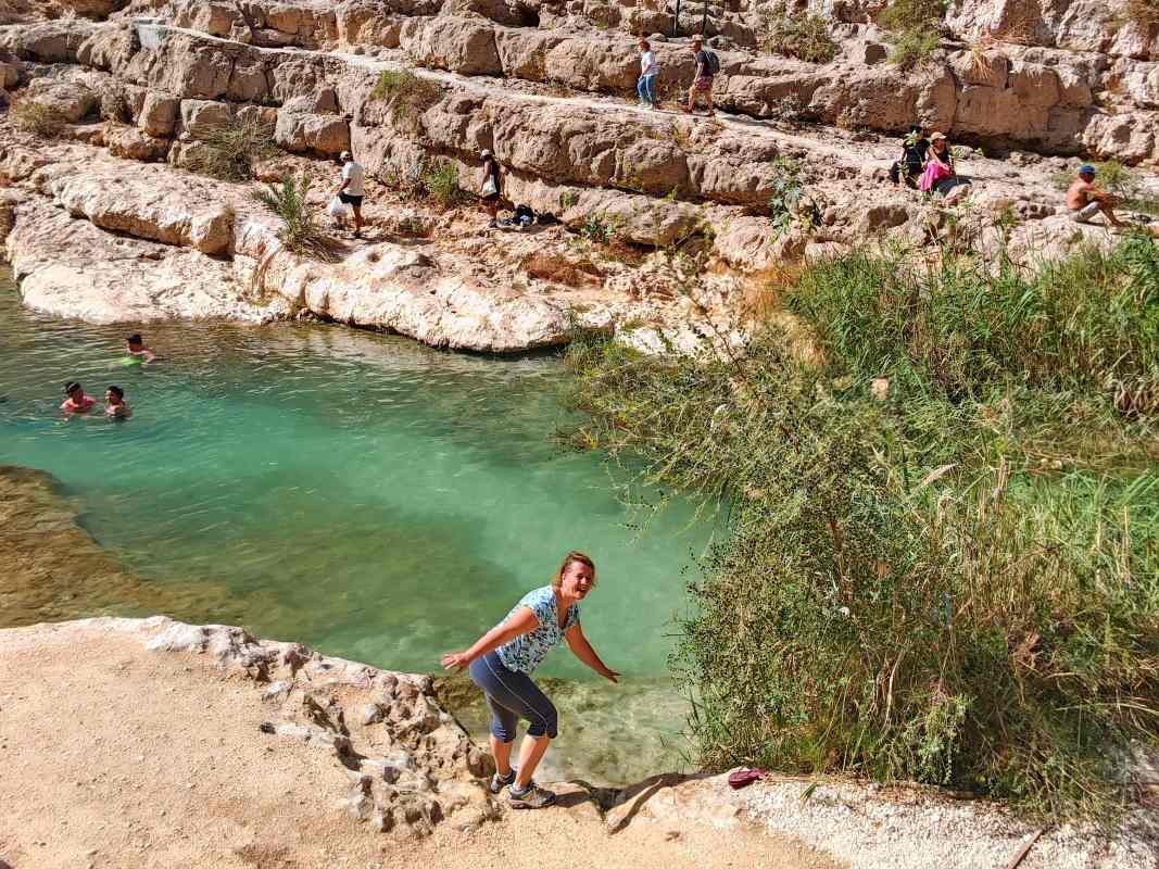 Wadi Shab, prštek som musela namočiť :D