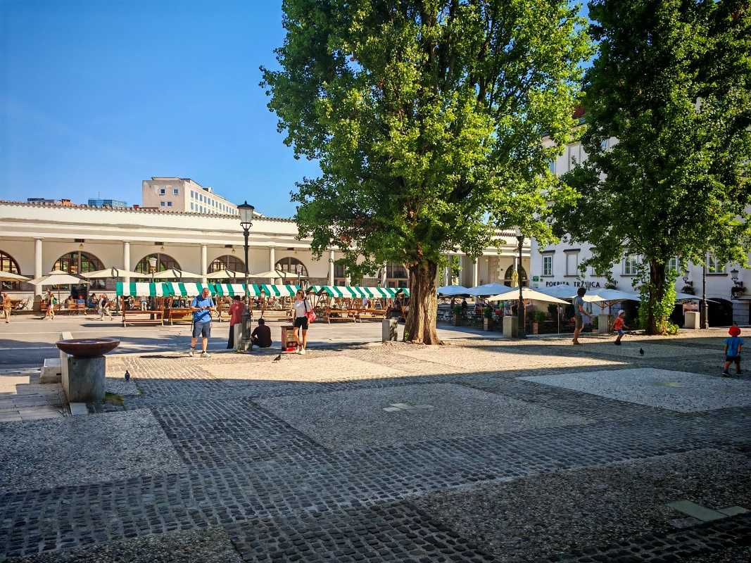 Arcidiecézne nádvorie, dnes tržnica
