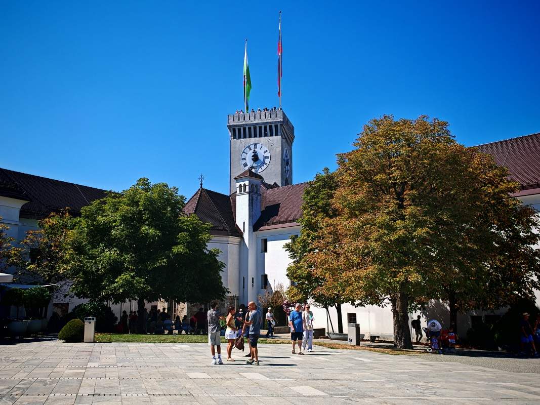 Ľubľanský hrad, na vežu za 15€ nejdeme
