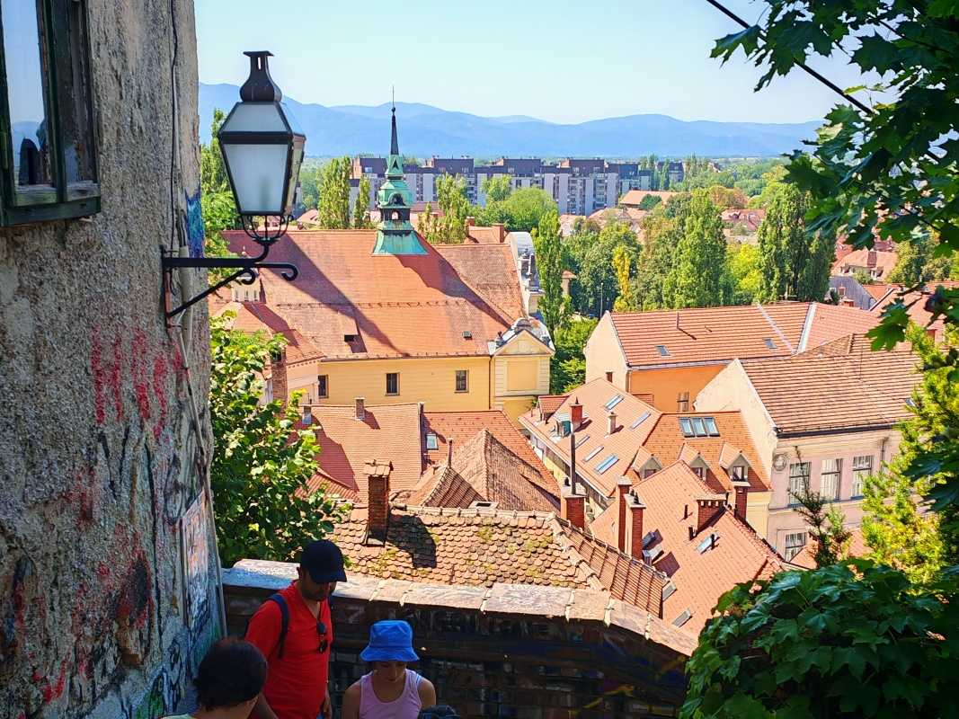 Ľubľana zo schodov