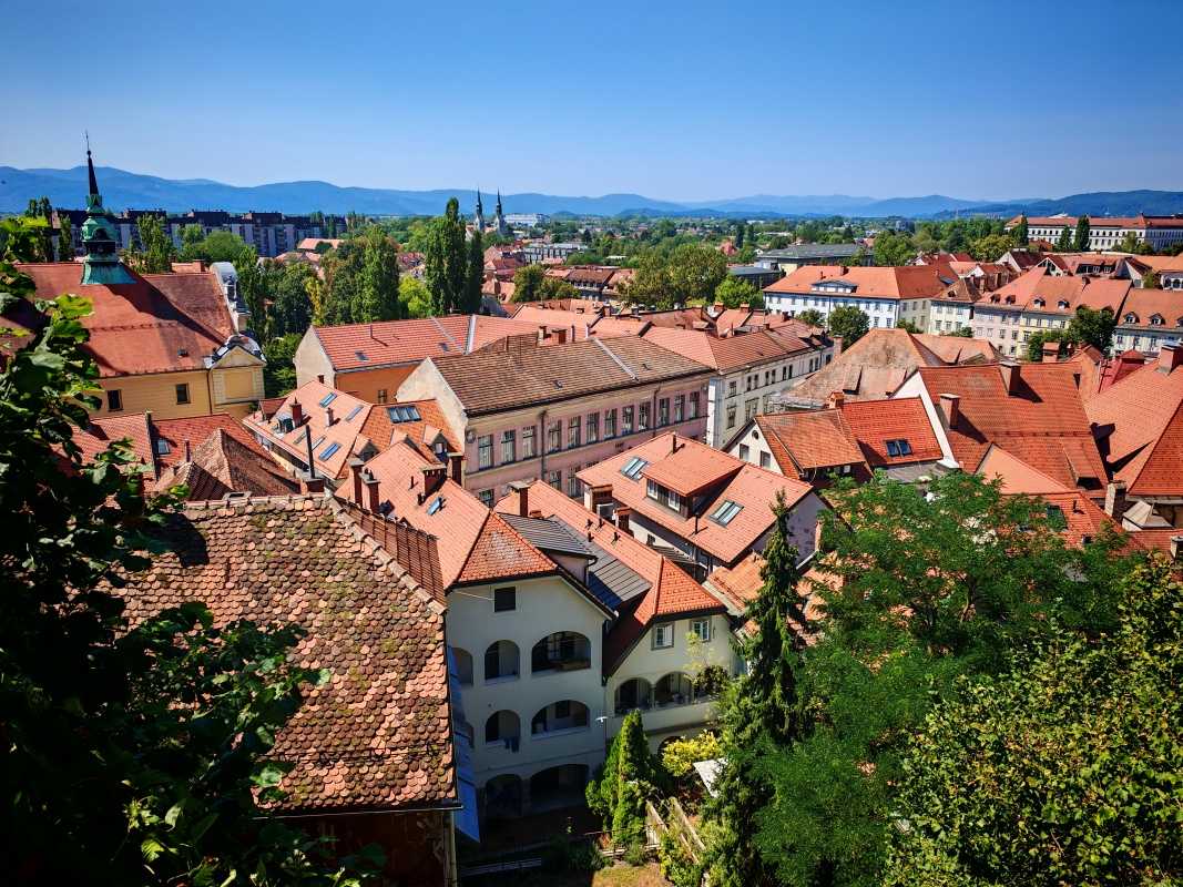 Ľubľana zo schodov