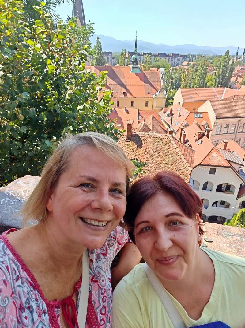 Ľubľana zo schodov